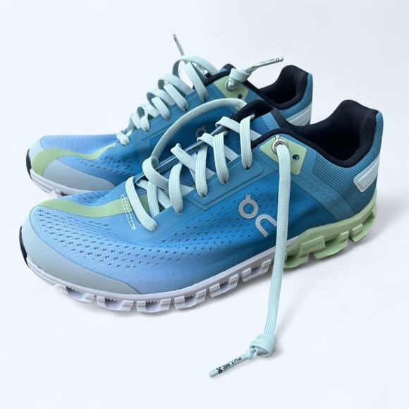 NEW On Cloudflow 3.0 Running Athletic Sneakers Women's 5.5 M Niagara Meadow - Picture 2 of 9